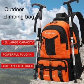 Waterproof Large Capacity Travel Backpack, Multi Functional Mountaineering Bag, Casual Outdoor Camping Hiking Rucksack