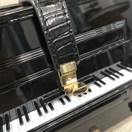 Piano Shaped Handbag, Acrylic Box Crossbody Bag, Creative Simulated Piano Bag For Cosplay, Party