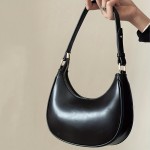 Minimalist Leather Hobo Bag, Women's Shoulder Bag, Simple All-match Underarm Purses