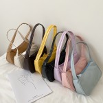 Stylish PU Leather Shoulder Bag, Simple Solid Color Underarm Bag, Perfect Armpit Bag For Daily Use