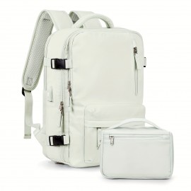 Crescent White + Toiletry Bag