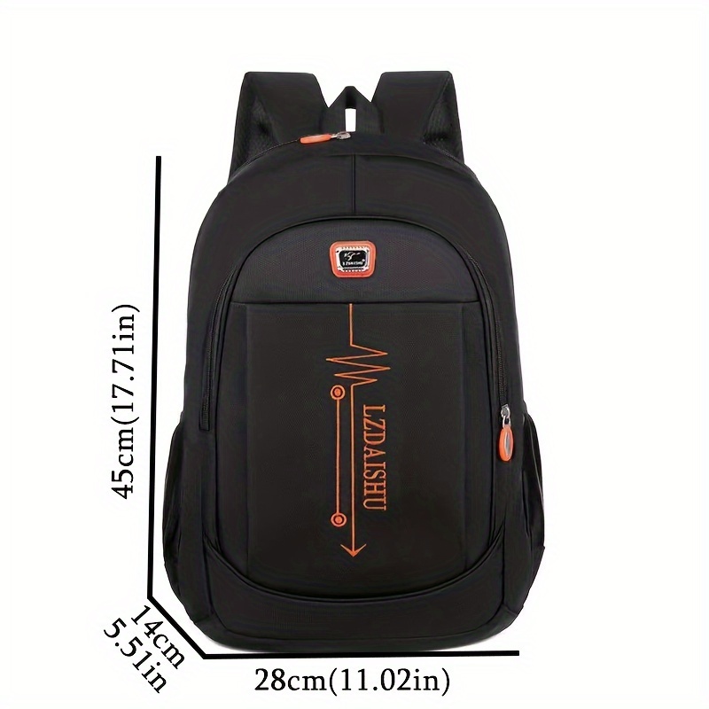 trendy multi layer zipper backpack large capacity business computer backpack perfect knapsack for commuting and travel details 0