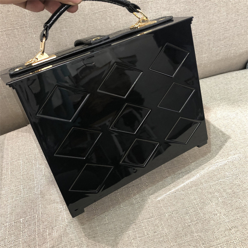 piano shaped handbag acrylic box crossbody bag creative simulated piano bag for cosplay party details 3