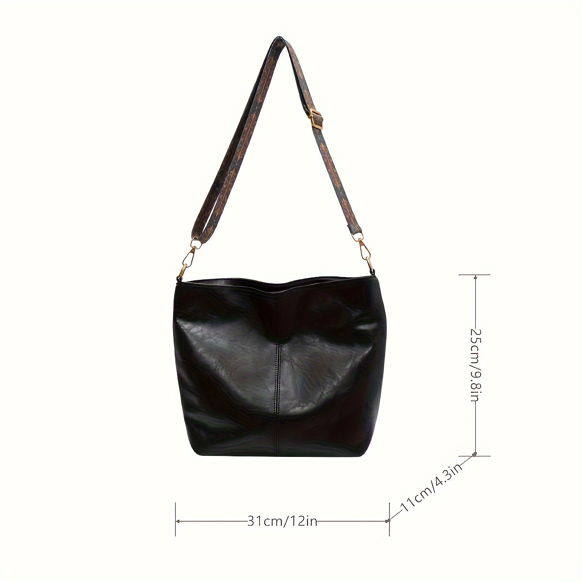 vintage large capacity hobo bag retro shoulder tote bag womens bohemian handbag purse details 7