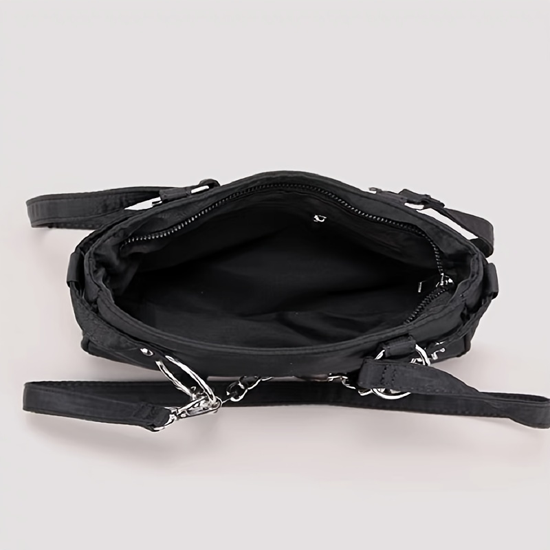 y2k punk style shoulder bag trendy motorcycle underarm bag trendy handbag purse details 4